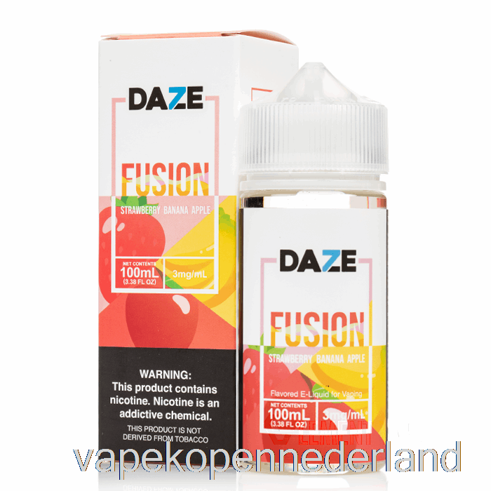 Elektronische Sigaret Vape Aardbei Banaan Appel - 7 Daze Fusion - 100ml 6mg